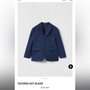 Zara kids  blue suit blazer and pants